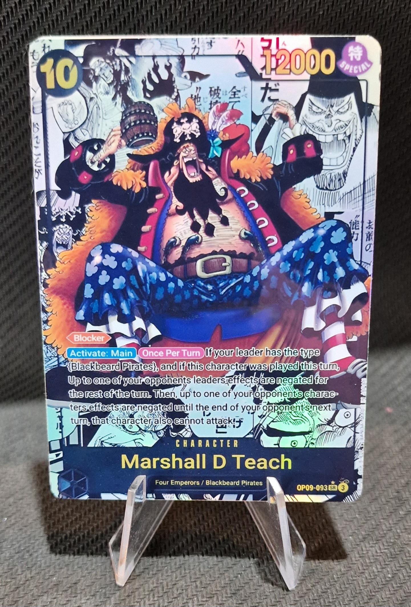 One Piece Character Manga Art Custom Card Proxy Marshall D Teach 