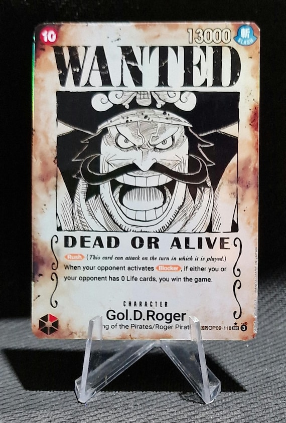 One Piece Proxy Card Holo - Gol.d.roger OP09-118 Character Alt ART