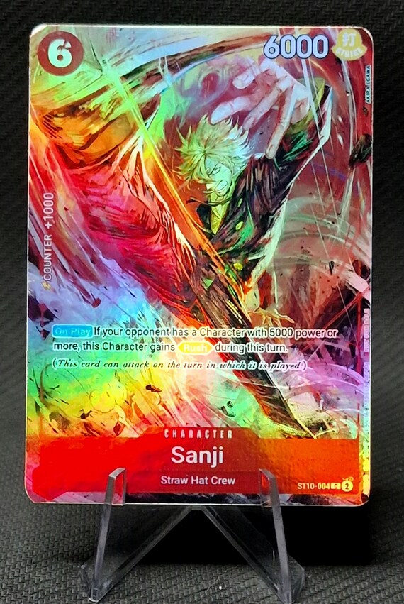One Piece Proxy Card Holo - Sanji ST10-004 Character 8 Pack Battle