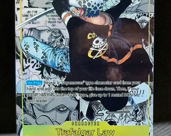 One piece character manga art custom card proxy Trafalgar Law OP 10-119 ENG version