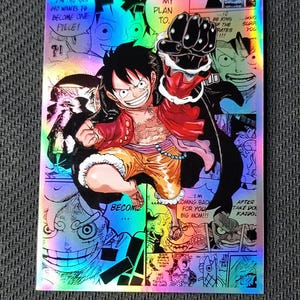 Pochettes holographiques One Piece Manga Art Monkey D. Luffy