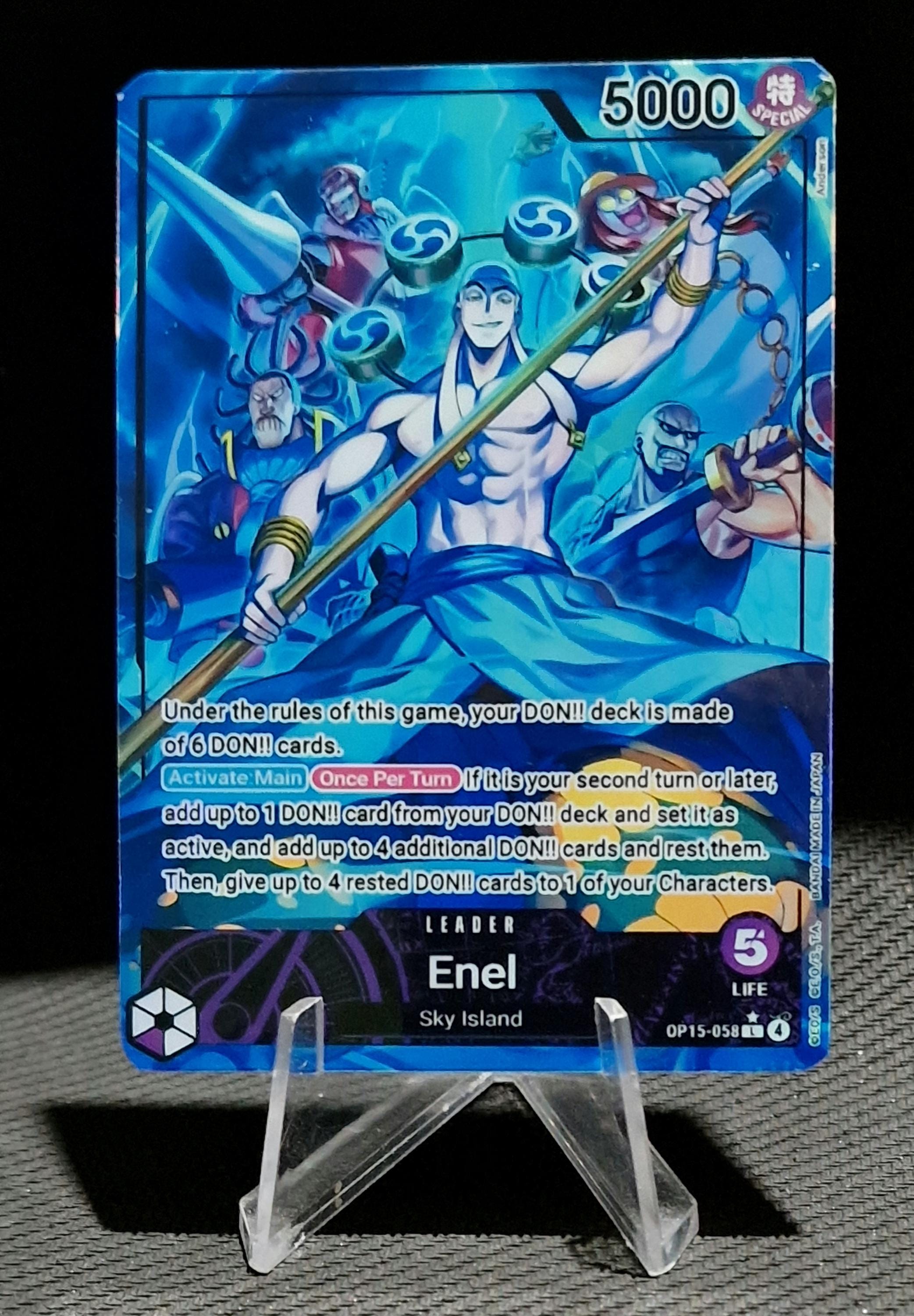 one piece card game enel leader ONE PIECE CARD GAME OP05-098 L Parallel main image 0