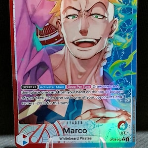 Carte proxy One Piece Holo - Marco Leader OP08-002 Art classique et alternatif