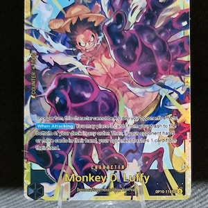 One Piece proxy card Holo - Monkey D. Luffy OP10-118 Character yellow