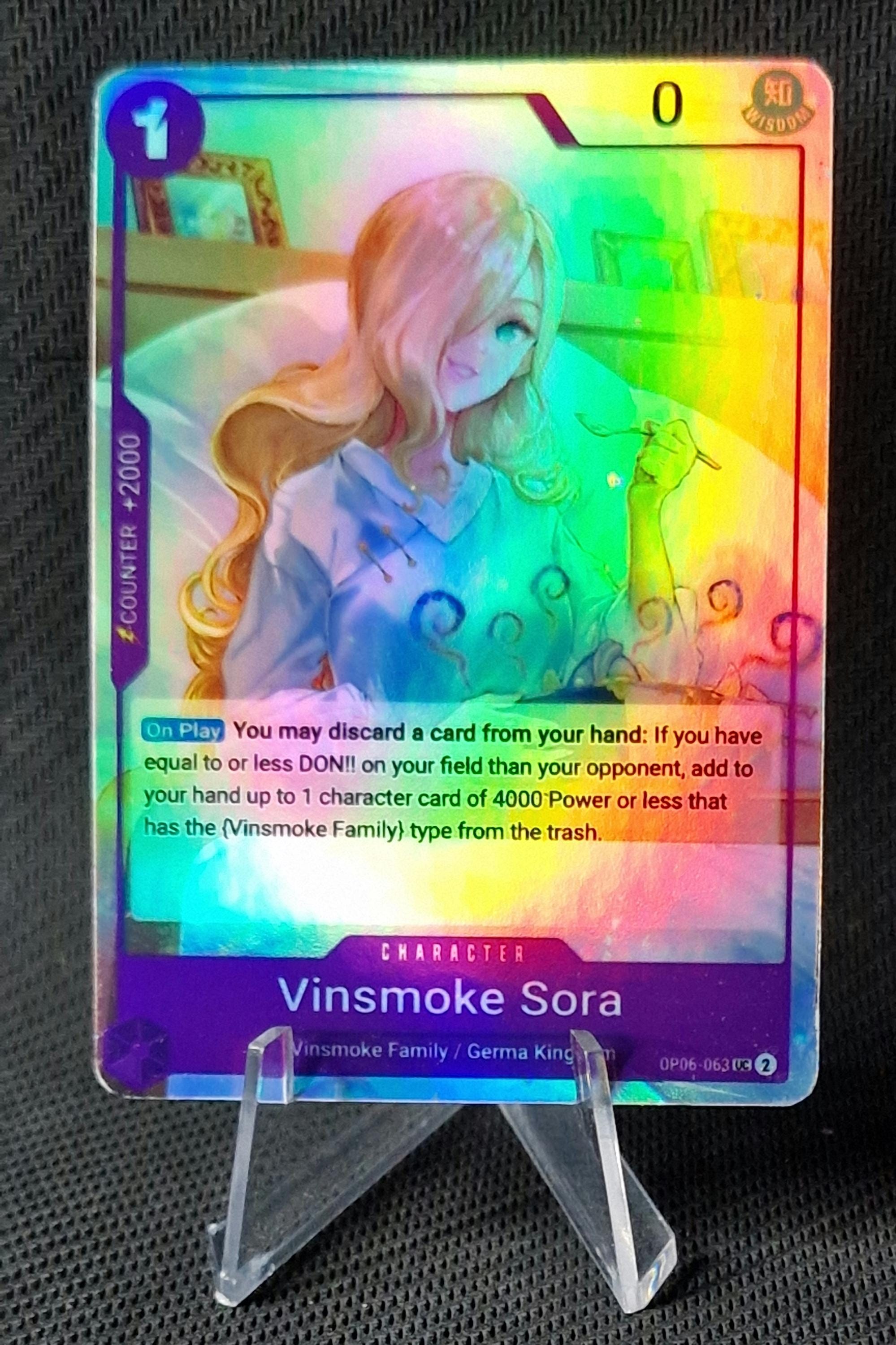 One Piece Proxy Card Holo - Vinsmoke Sora OP06-063 Character - Etsy