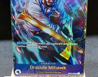 One Piece Proxy Card Holo - Dracule Mihawk OP01-070 Treasure Cup