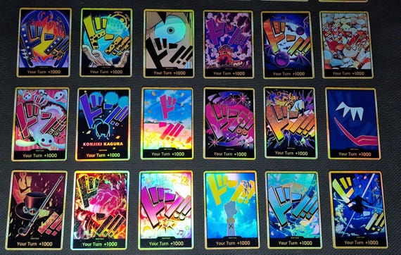 One Piece Proxy Card Holo - PRB01 Gold DON!! - Custom Card