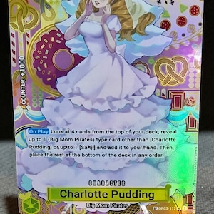 One Piece Proxy-Karte Holo – Charlotte Pudding OP03-112, Sondercharakter OP08