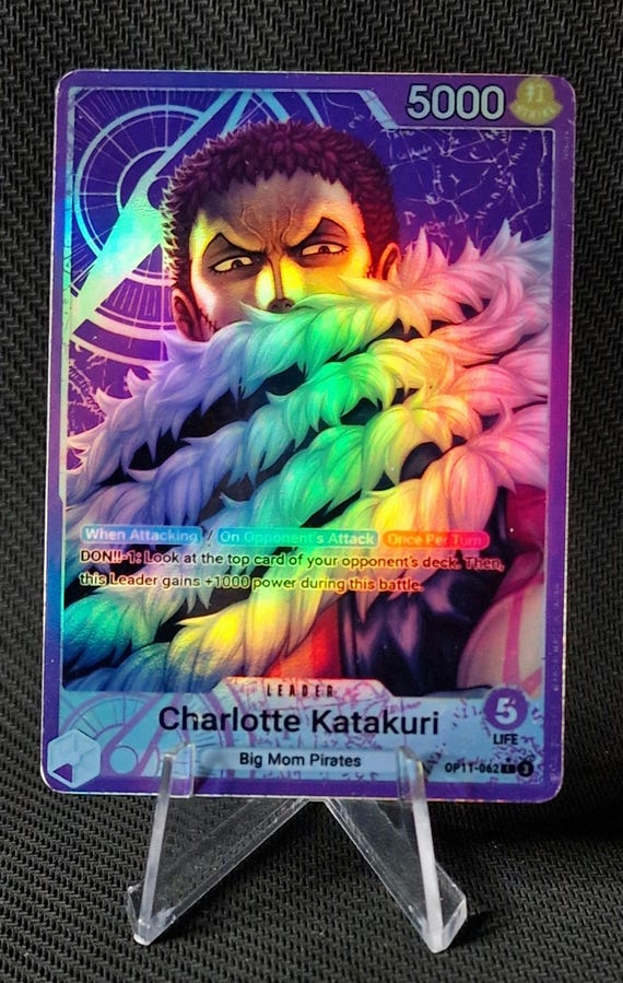 One Piece Proxy Card Leader Holo - Charlotte Katakuri OP11-062 Alt