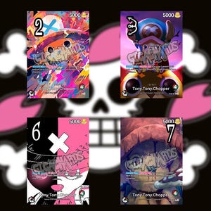 One Piece Leader 08 Benutzerdefiniertes Kartenhandelsspiel Waifu Carrot Charlotte Pudding King Tony Tony Chopper Kalgara Marco
