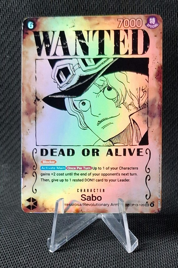 One Piece Proxy Card Holo - Sabo OP13-120 Character Alt ART Wanted