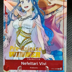 One Piece-Proxykarte Holo – Nefeltari Vivi ST01-009 Set: Pillars Of Strength Pre-Release Promo 2023 Enge Version