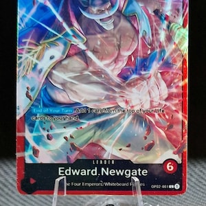 One Piece Proxy-Karte Holo – Edward Newgate OP02-001 Alt Art ST15