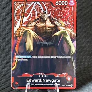 One Piece proxy card Holo - Edward Newgate OP02-001 Special Goods Set Former Four Emperors Alt art
