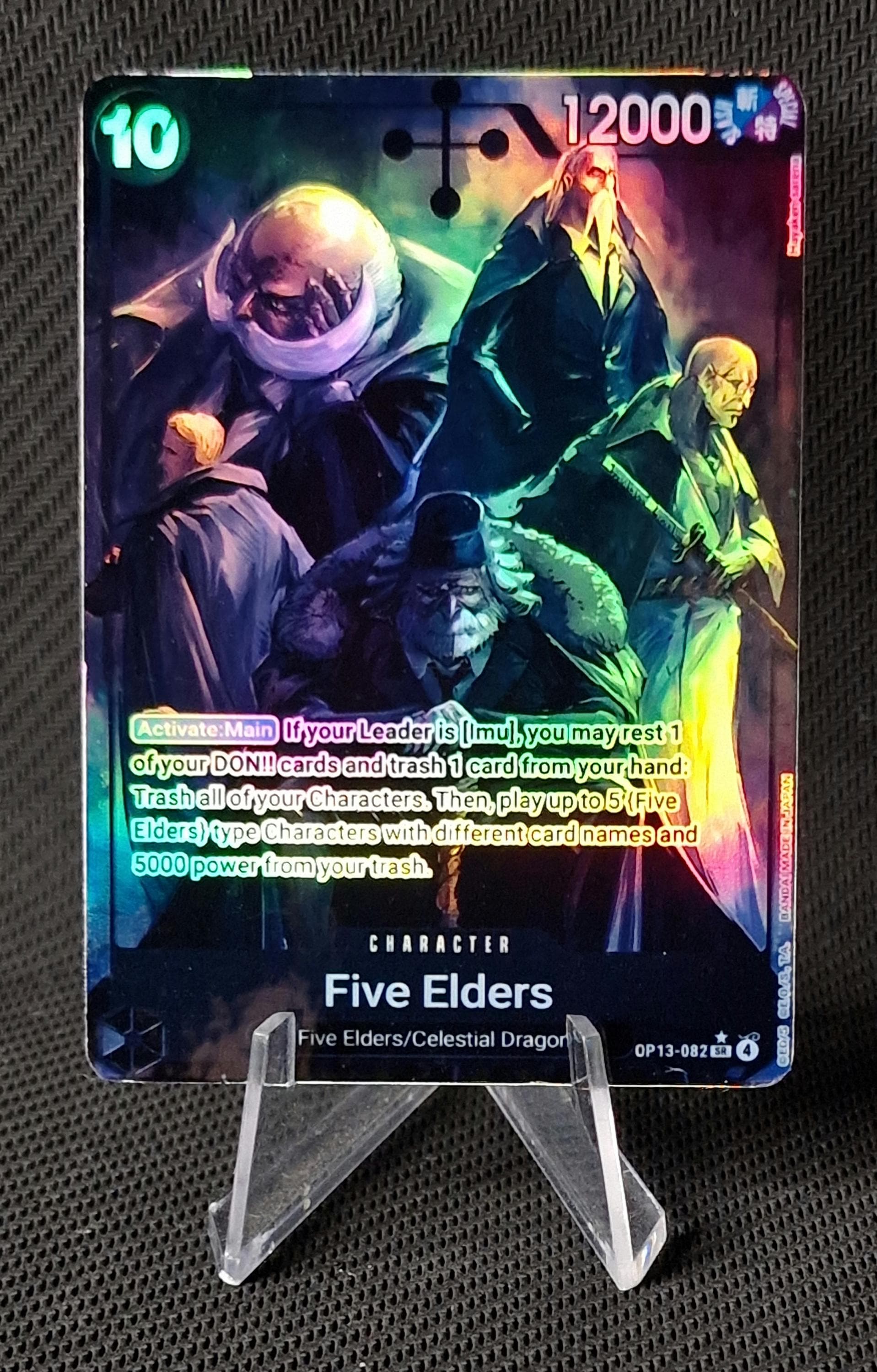One Piece Proxy Card Holo - Five Elders OP13-082 Character - Etsy
