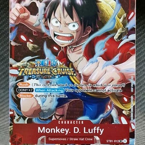 One Piece-Ersatzkarte Holo Monkey. D. Ruffy ST01-012 Standard Battle Pack 2023, englische Version