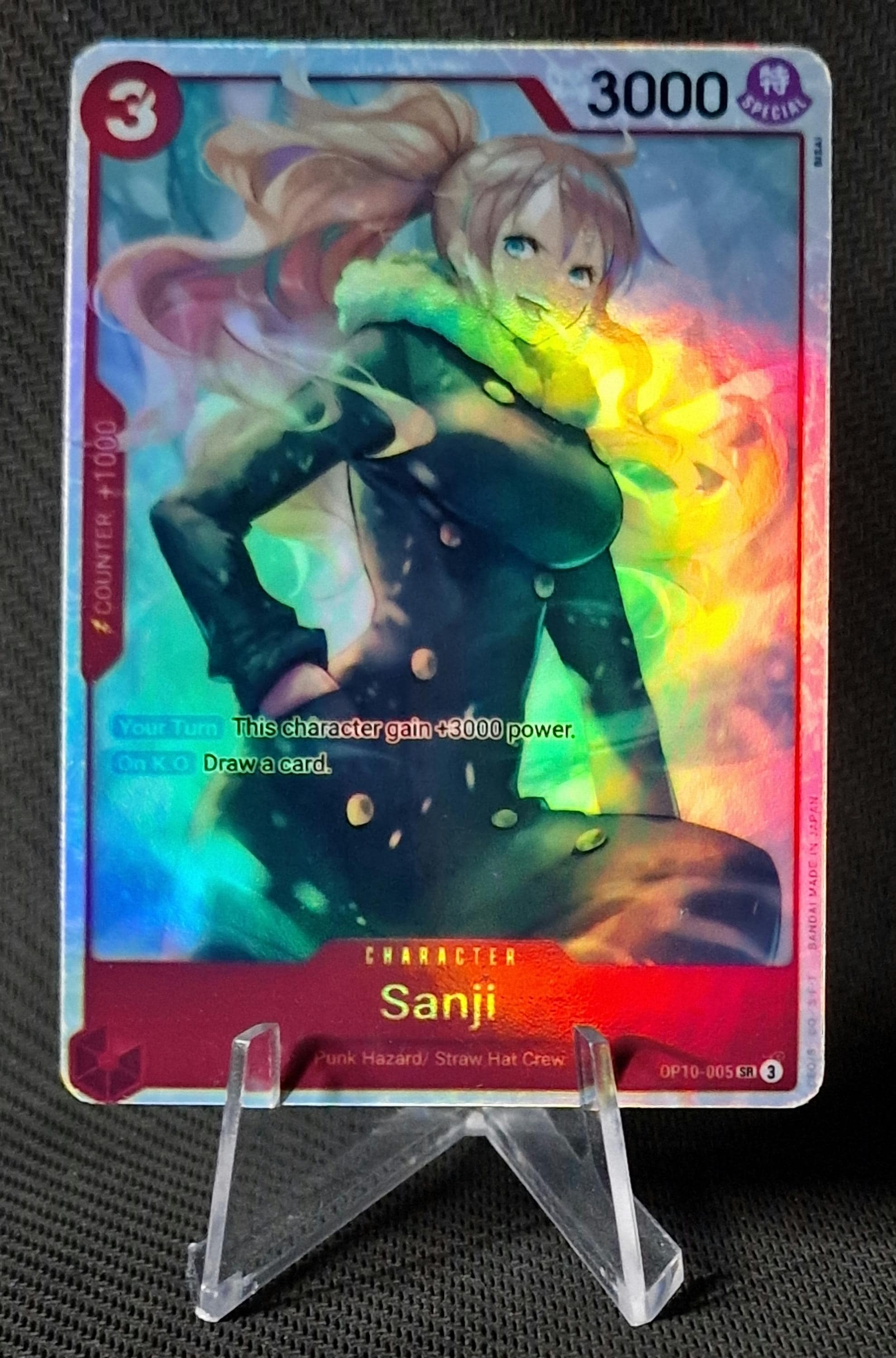 One Piece Proxy Card Holo - Sanji OP10-005 Character Red - Etsy