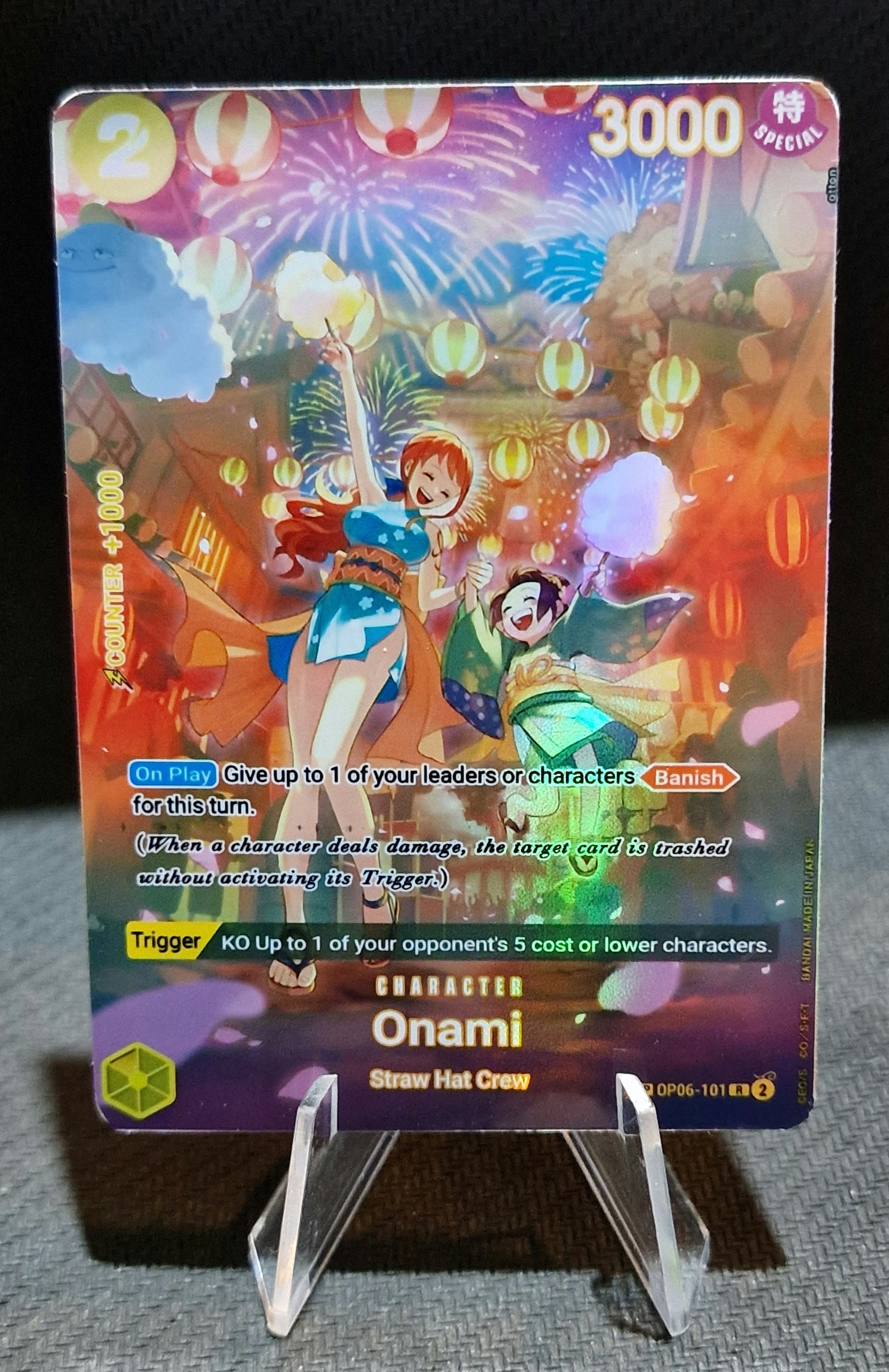 ★E.B.M★ Pocket Detail One Piece EMO6WOP070 One Piece Proxy Card Holo - Monkey D. Luffy Franky Portgas D