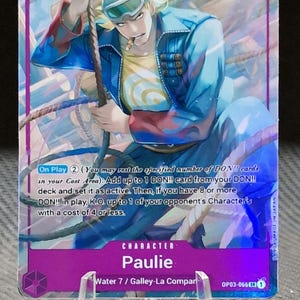 One Piece Proxy-Karte Holo – Paulie OP03-066 Charakter