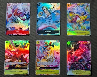 One Piece proxy card Holo - Izou Brannew Charlotte Smoothie Cracker Perospero Katakuri - PRB01 Character P-SR-SEC OP03 Set ENG version