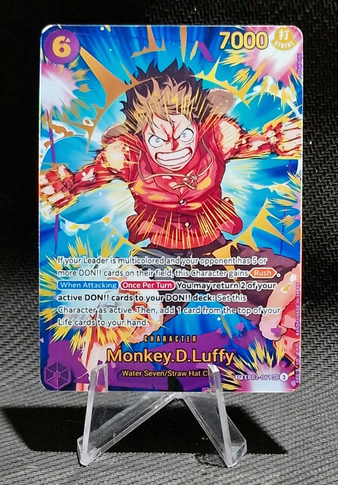 One Piece Proxy Card Holo - Monkey.d.luffy EB02-061 Character Premium  Booster 