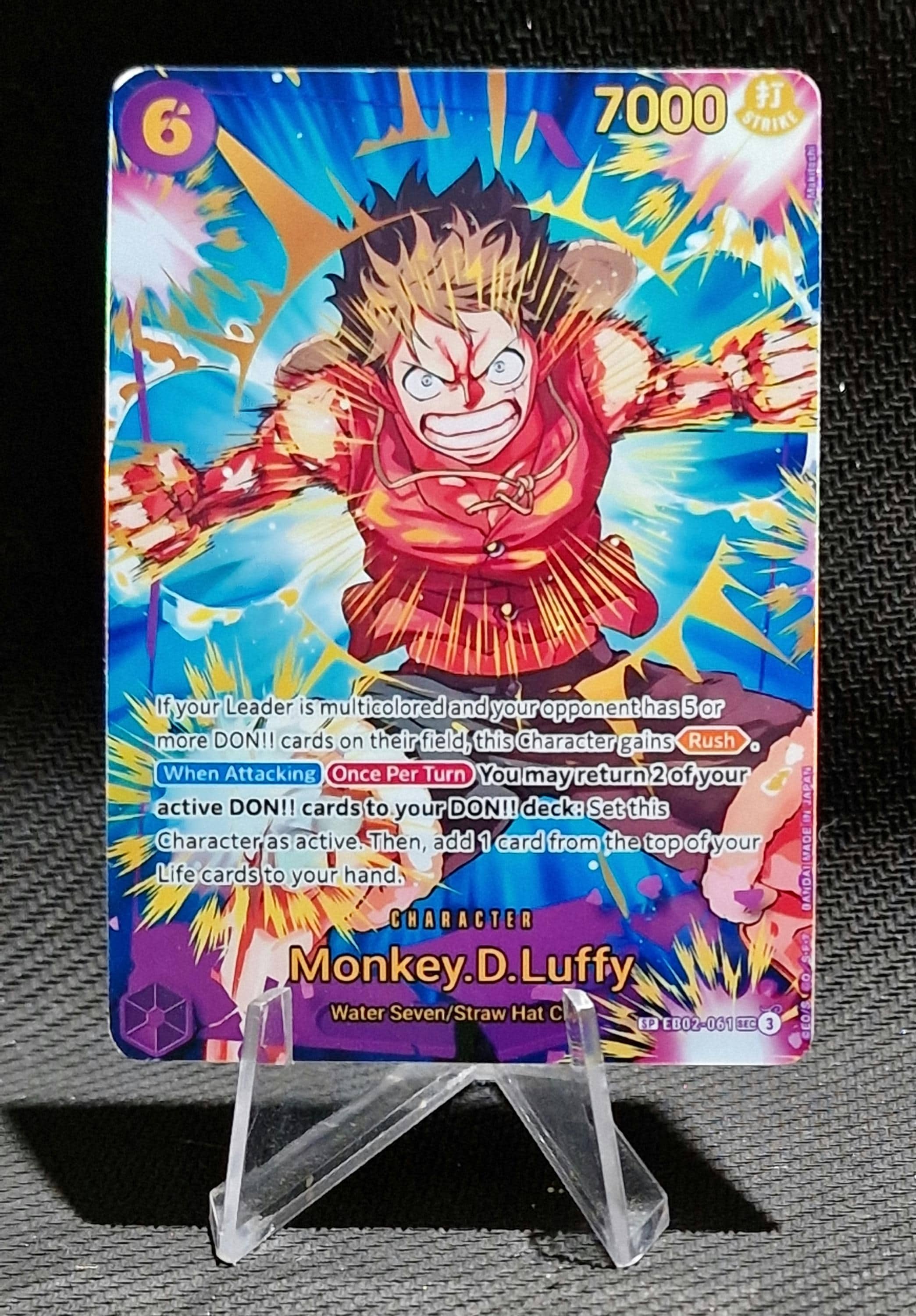 One Piece Proxy Card Holo - Monkey.d.luffy EB02-061 Character