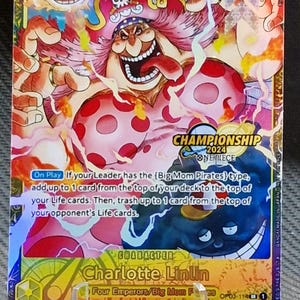 One Piece Proxy-Karte Holo – Charlotte Linlini OP03-114 Charakter Regionals 2024 Top 8 ENG-Version