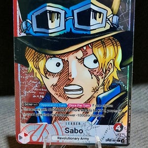 One Piece Proxy-Karte Holo - Sabo Leader OP05-001 Alt Art