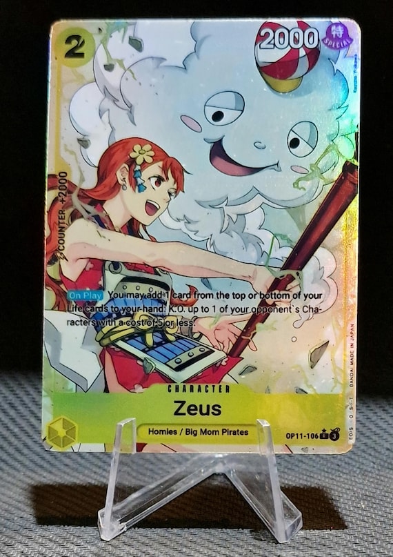 One Piece Proxy Card Holo - Zeus OP11-106 Character - Etsy
