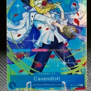 One Piece Proxy Card Holo - Cavendish OP10-045 Karakter Blauw