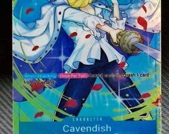 One Piece Proxy Card Holo - Cavendish OP10-045 Character Blue - Etsy