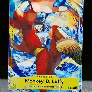 One Piece proxy card Holo - Monkey D. Luffy P-036 P Saikyo Jump Promo ENG vers