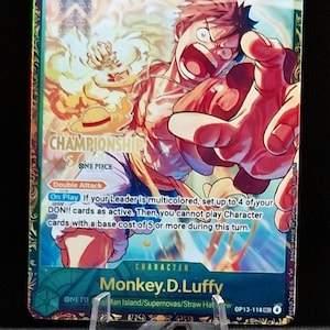 luffy mtg card One Piece X Magic the Gathering Commander Deck. : r/custommagic