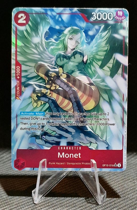 One Piece Proxy Card Holo - Monet OP10-016 Character Red - Etsy