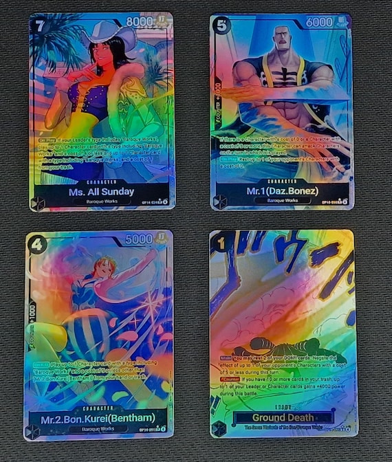 One Piece Proxy Card Holo - Ms All Sunday Mr1 (daz Bones) Mr2 Bon