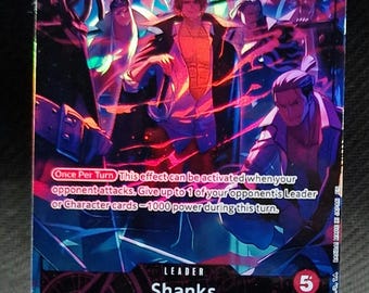 ワンピース プロキシカード ホログラム - シャンクス リーダー OP09