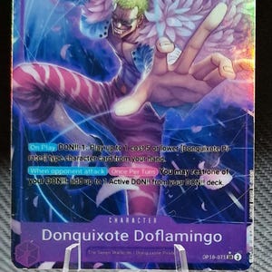 One Piece Proxy Card Holo - Donquixote Doflamingo OP10-071 Charakter lila