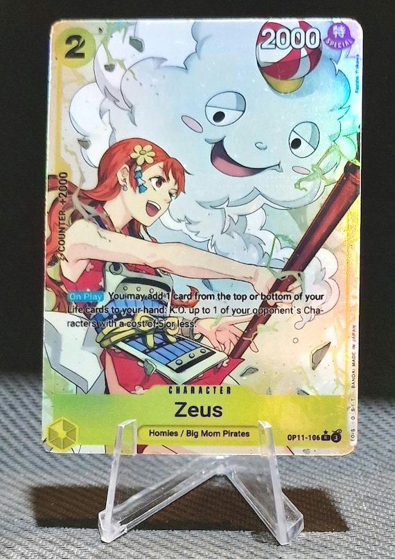 One Piece Proxy Card Holo - Zeus OP11-106 Character - Etsy