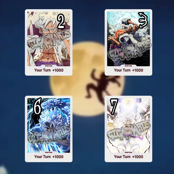 One Piece Card Game Don!! Card Japanese Promo Featuring Luffy, Nika, Uta, Yamato One Piece Trading Cards One Piece Card Game Don!! Card Japanese Promo Featuring Luffy, Nika, Uta, Yamato One Piece Trading Cards