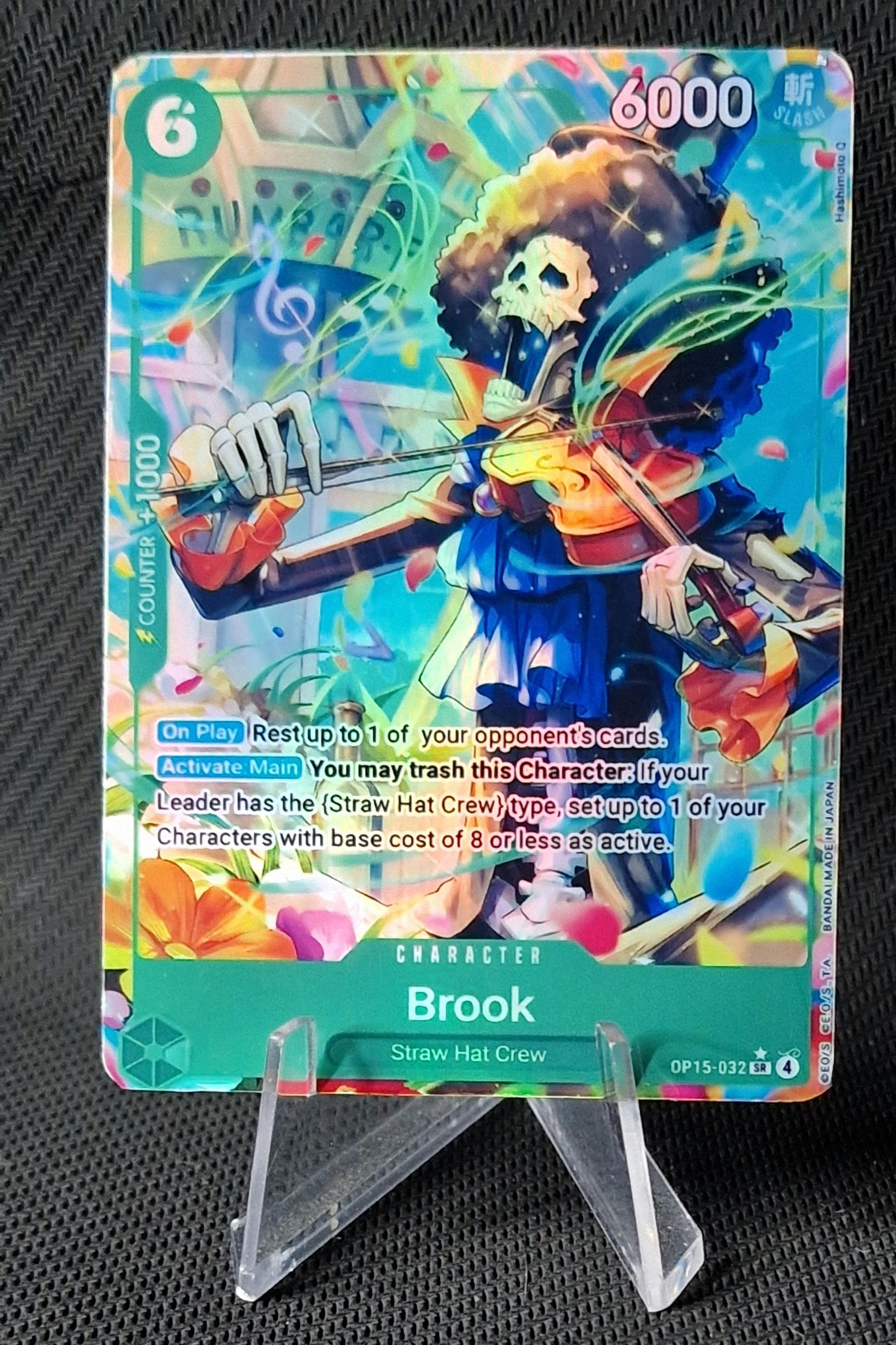 One Piece Proxy Card Holo - Brook OP15-032 Character - Etsy