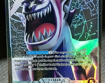 One Piece Proxy Card Holo - Gecko Moria Leader OP06-080 Alt Art - Etsy