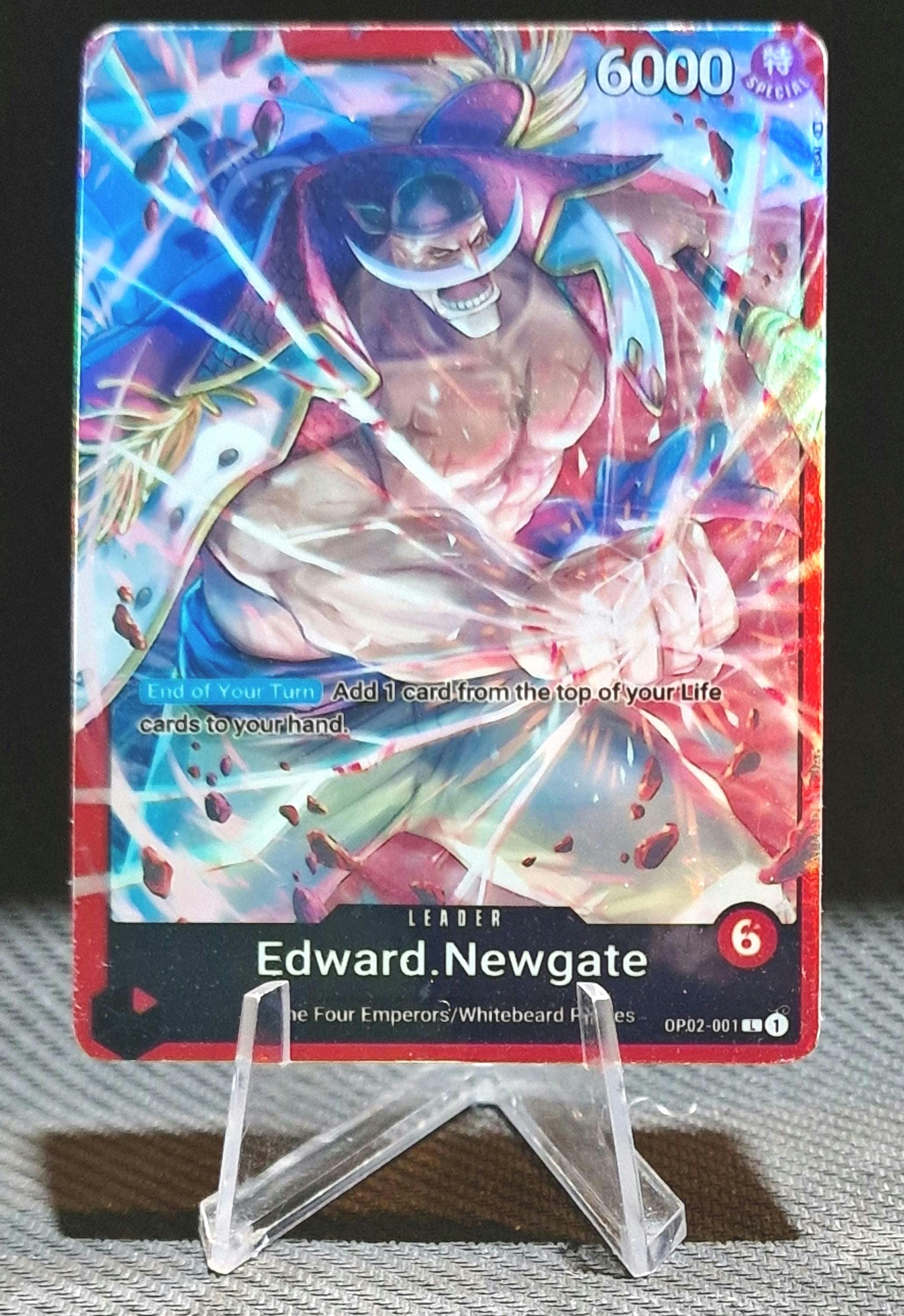 One Piece Proxy Card Holo - Edward Newgate OP02-001 Alt Art ST15
