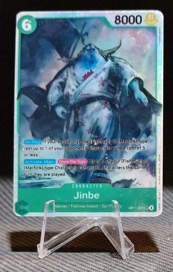 One Piece Proxy Card Holo - Jinbe OP11-031 Character - Etsy