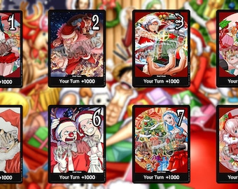 One Piece Tcg Custom Cards DON!! Merry Christmas Happy New