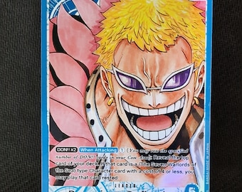 One Piece proxy card Holo - Donquixote Doflamingo Leader OP01-060 Alt art