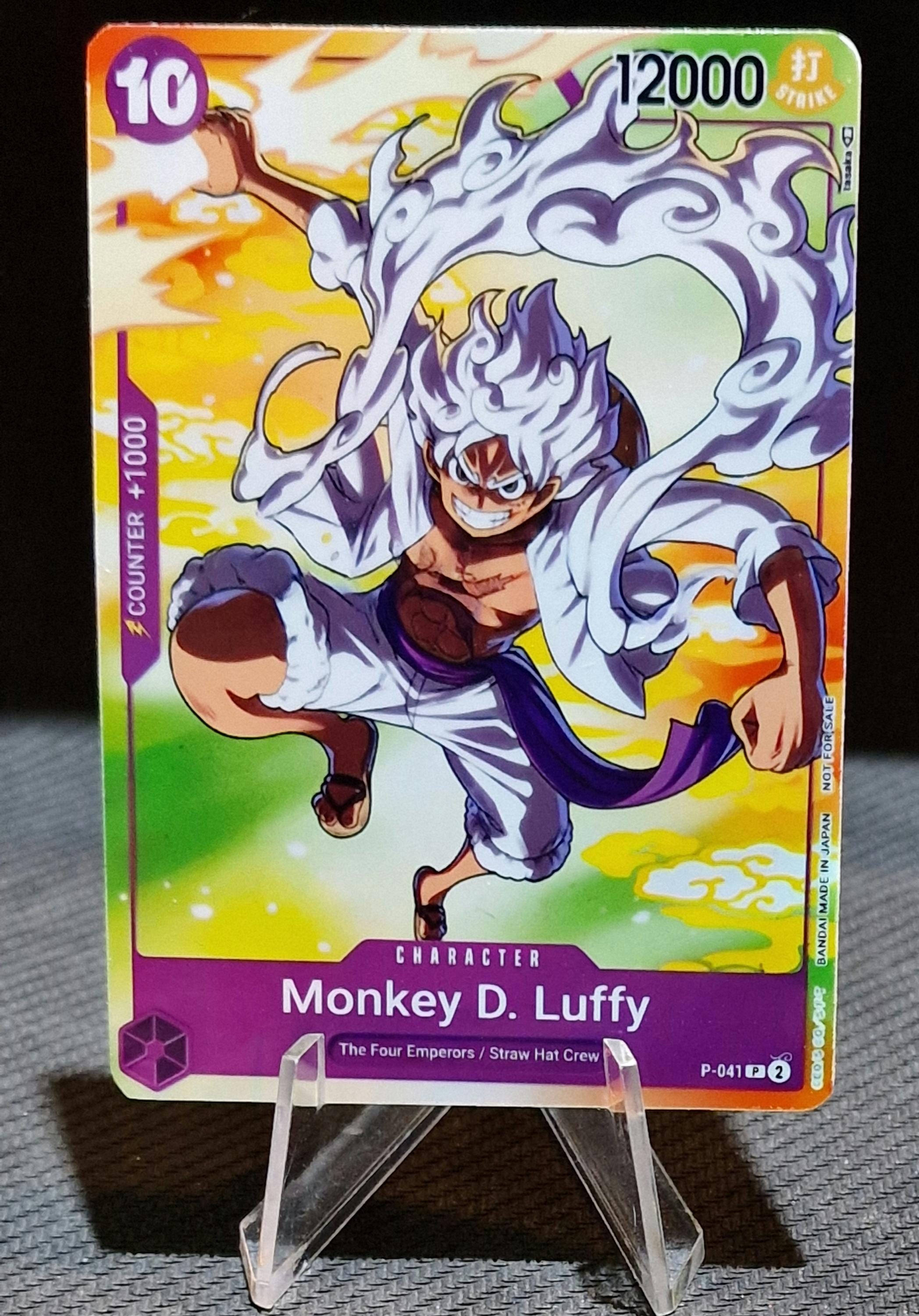 One Piece Proxy Card Holo - Monkey D. Luffy P-041 Promo 7