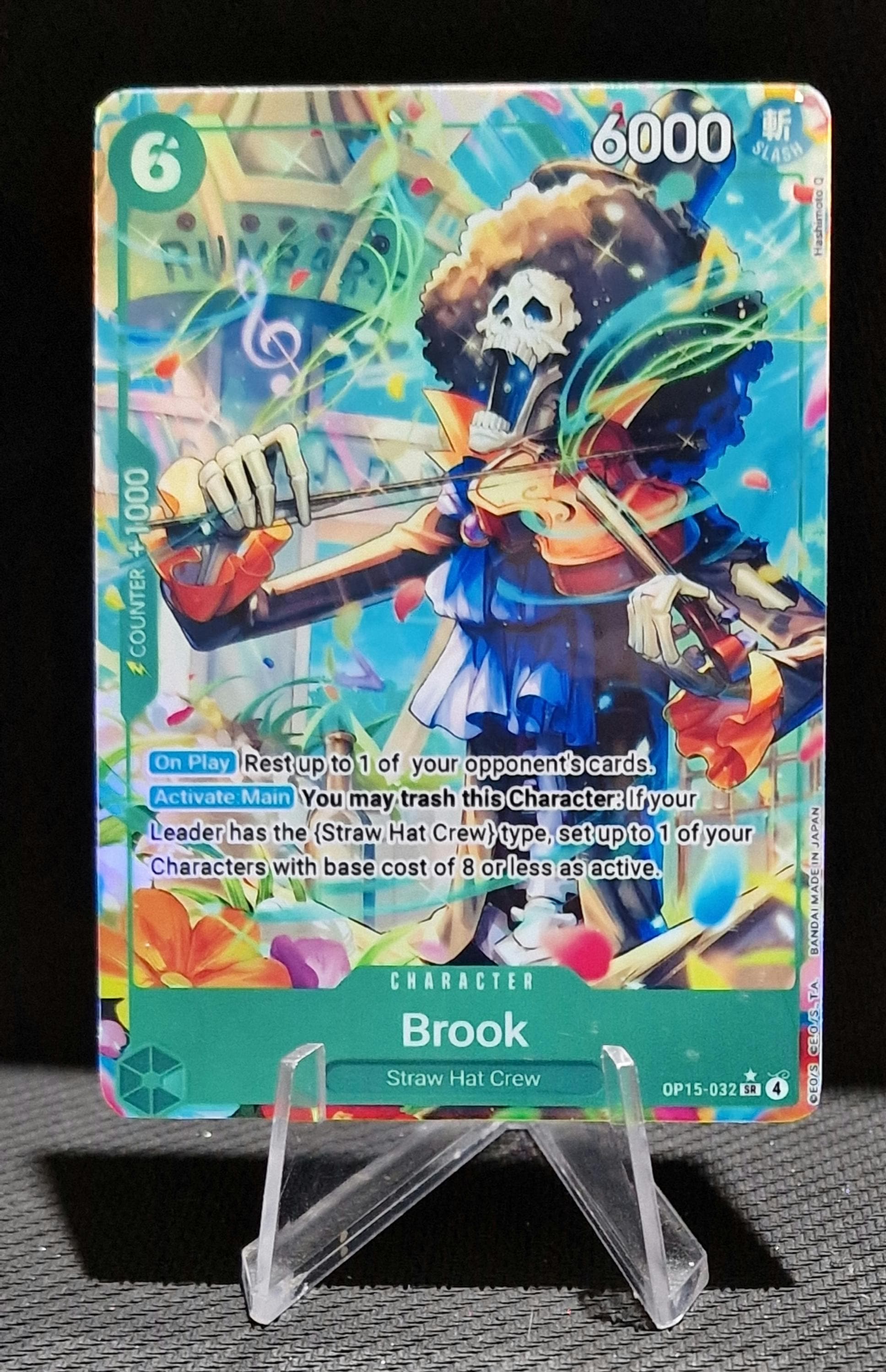 One Piece Proxy Card Holo - Brook OP15-032 Character - Etsy
