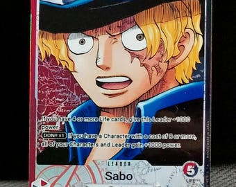 One Piece Proxy Card Leader Holo - Sabo OP13-004 Alt Art - Etsy