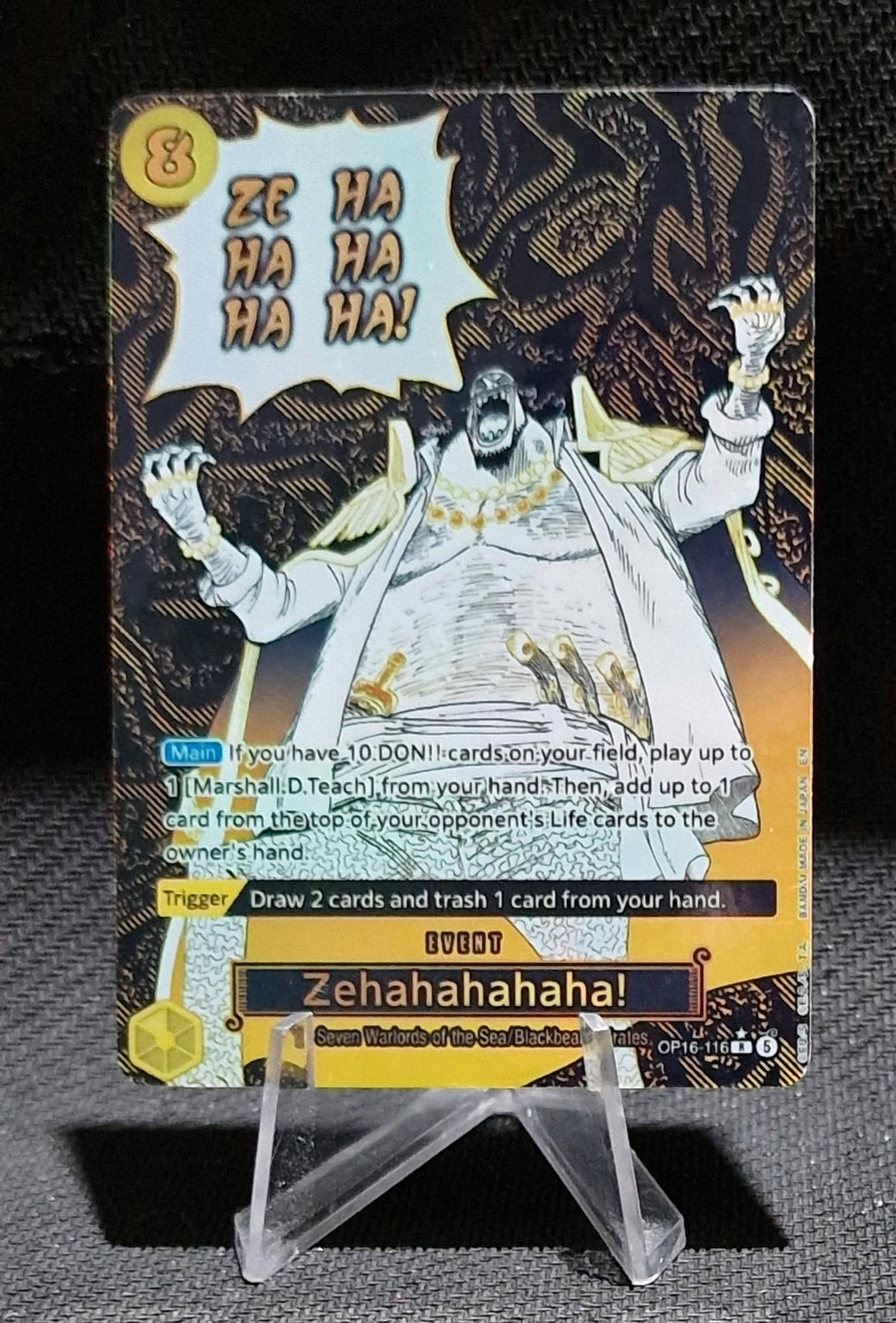 pocchi様　グロー　1本 One Piece Proxy Card Holo - Zehahahahaha! OP16-116 Event Alt - Etsy