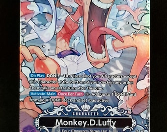Monkey D Luffy Manga Alt Art Op09-119 One Piece Proxy - Etsy India